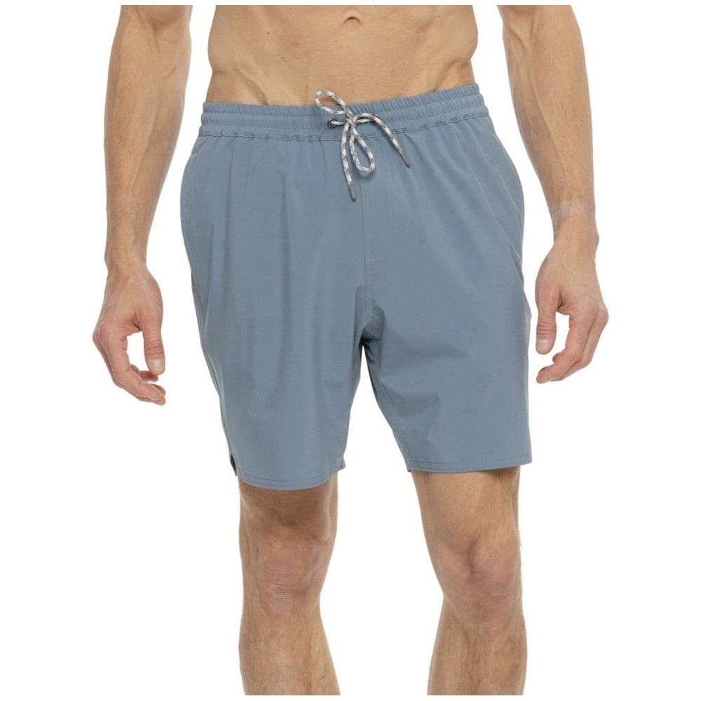 Free Fly Andros Swim Trunks Pacific Blue 7" Quick Dry UPF 50+ NWT $78